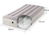 Inflatable mattress for sleeping 191x99x30 cm single person with USB pump INTEX 64177