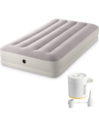 Inflatable mattress for sleeping 191x99x30 cm single person with USB pump INTEX 64177