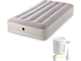 Inflatable mattress for sleeping 191x99x30 cm single person with USB pump INTEX 64177