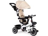 Vaikiškas vežimėlis - triratukas su reguliuojama sėdyne Eco Toys, smėlio spalvos
