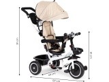 Tricycle - Stroller with Rotating Seat Eco Toys, Beige