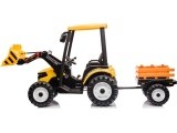 MEGA D68 Tractor Vehicle With Trailer Yellow