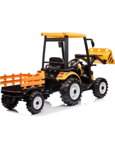 MEGA D68 Tractor Vehicle With Trailer Yellow