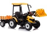 MEGA D68 Tractor Vehicle With Trailer Yellow