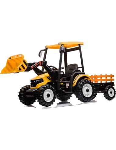 MEGA D68 Tractor Vehicle With Trailer Yellow