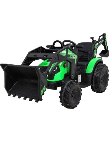 Elektromobilis traktorius su priekaba Buggy 720-T, žalias