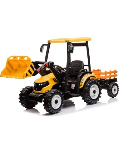 MEGA D68 Tractor Vehicle With Trailer Yellow