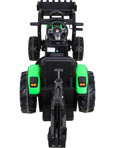 Elektromobilis traktorius su priekaba Buggy 720-T, žalias