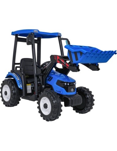 MEGA D68 Tractor Vehicle With Trailer Blue