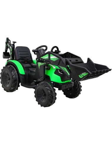 Elektromobilis traktorius su priekaba Buggy 720-T, žalias