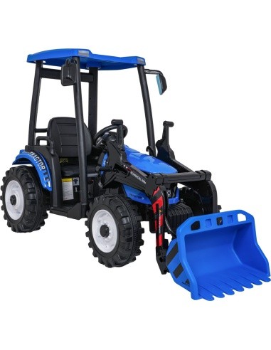 MEGA D68 Tractor Vehicle With Trailer Blue