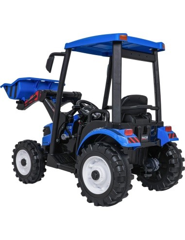 MEGA D68 Tractor Vehicle With Trailer Blue