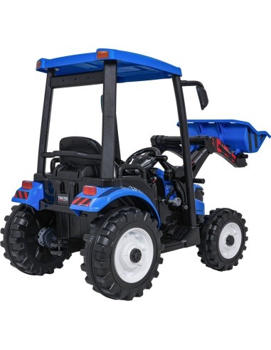 MEGA D68 Tractor Vehicle With Trailer Blue