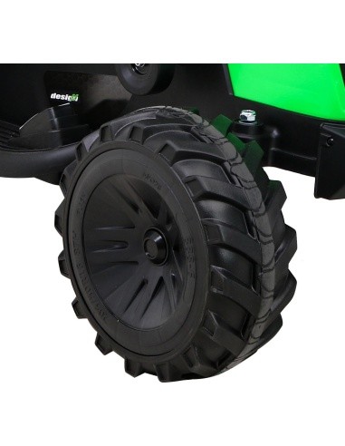 Elektromobilis traktorius su priekaba Buggy 720-T, žalias
