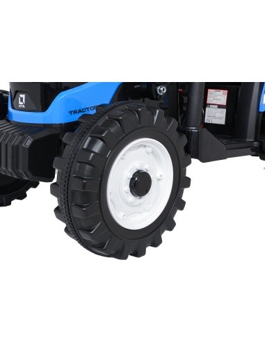 MEGA D68 Tractor Vehicle With Trailer Blue