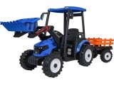 MEGA D68 Tractor Vehicle With Trailer Blue