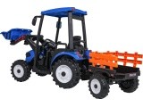 MEGA D68 Tractor Vehicle With Trailer Blue