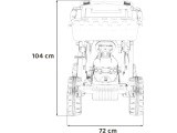 MEGA D68 Tractor Vehicle With Trailer Blue