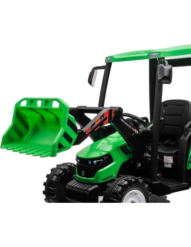 MEGA D68 Tractor Vehicle With Trailer Green