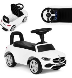 Riding car Mercedes C CLASS interactive steering wheel sounds white