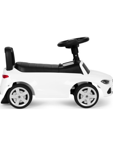 Elektromobilis Mercedes C CLASS, interaktyvus vairas, garsai, baltas