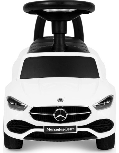 Elektromobilis Mercedes C CLASS, interaktyvus vairas, garsai, baltas