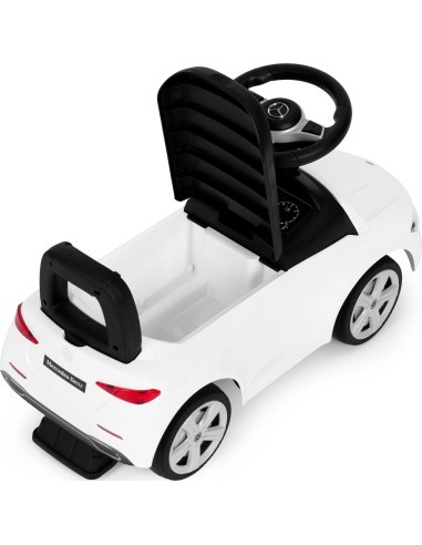 Elektromobilis Mercedes C CLASS, interaktyvus vairas, garsai, baltas