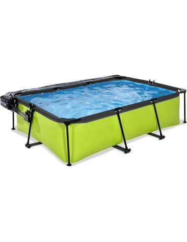 EXIT Lime pool 220x150x65cm with dome and filter pump - green