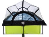 EXIT Lime pool 220x150x65cm with dome and filter pump - green