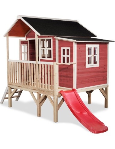 EXIT Loft 350 wooden playhouse - red