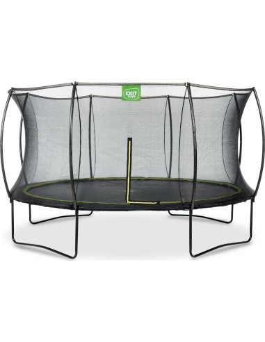 Batutas EXIT Silhouette ø427 cm, apvalus, su spyruoklėmis ir apsauginiu tinklu, juodas