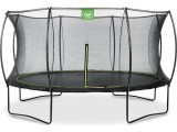 EXIT Silhouette trampoline ø427cm - black Outdoor Round Coil spring Above ground trampoline