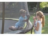 EXIT Silhouette trampoline ø427cm - black Outdoor Round Coil spring Above ground trampoline