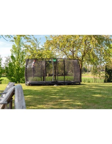 EXIT Allure Premium ground trampoline 244x427cm - green