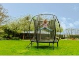 EXIT Silhouette trampoline ø183cm - green Outdoor Round Coil spring Above ground trampoline