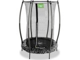 Batutas EXIT Tiggy Junior su apsauginiu tinklu ø140 cm, juodas/pilkas
