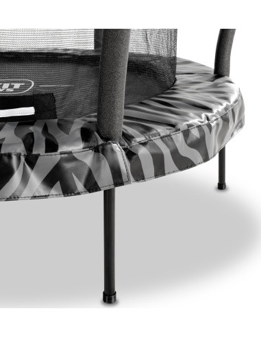 EXIT Tiggy junior trampoline with safety ø140cm - black/grey