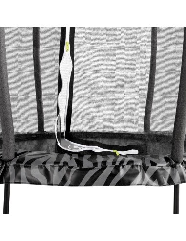 Batutas EXIT Tiggy Junior su apsauginiu tinklu ø140 cm, juodas/pilkas