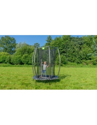 EXIT Tiggy junior trampoline with safety ø140cm - black/grey