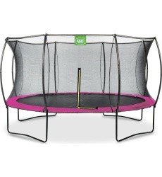EXIT Silhouette trampoline ø427cm - pink Outdoor Round Coil spring Above ground trampoline