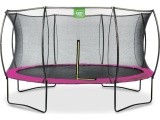 EXIT Silhouette trampoline ø427cm - pink Outdoor Round Coil spring Above ground trampoline