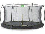 Įleidžiamas batutas EXIT Silhouette ø427 cm su apsauginiu tinklu, juodas