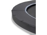 EXIT Dynamic ground level trampoline ø366cm with Freezone safety tiles - black
