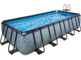 EXIT Stone pool 540x250x122cm with sand filter pump - grey