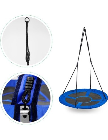 Garden swing stork's nest 100cm blue ECOTOYS