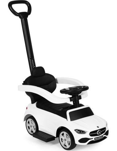 Mercedes C CLASS car push ride interactive steering wheel guide white