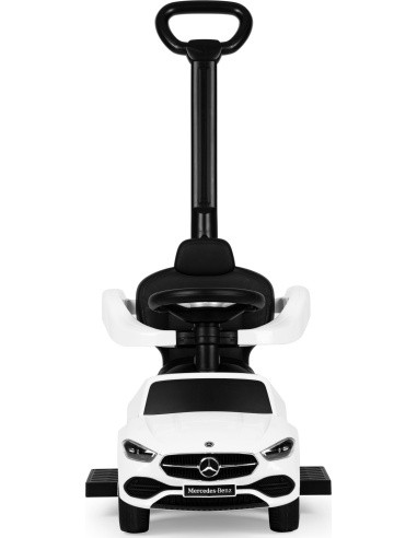 Mercedes C CLASS car push ride interactive steering wheel guide white