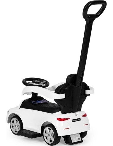 Mercedes C CLASS car push ride interactive steering wheel guide white