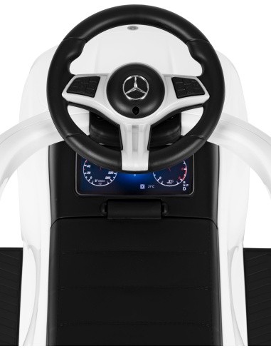 Mercedes C CLASS car push ride interactive steering wheel guide white