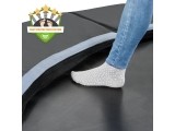 EXIT Dynamic ground level trampoline ø366cm with safety net - black